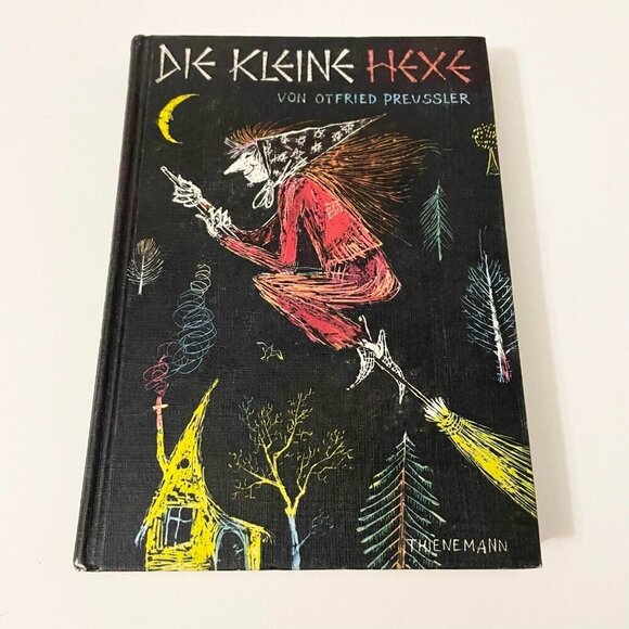 Vtg 1980 Die Kleine Hexe Otfried Preussler Hardcover German Book - Picture 1 of 16